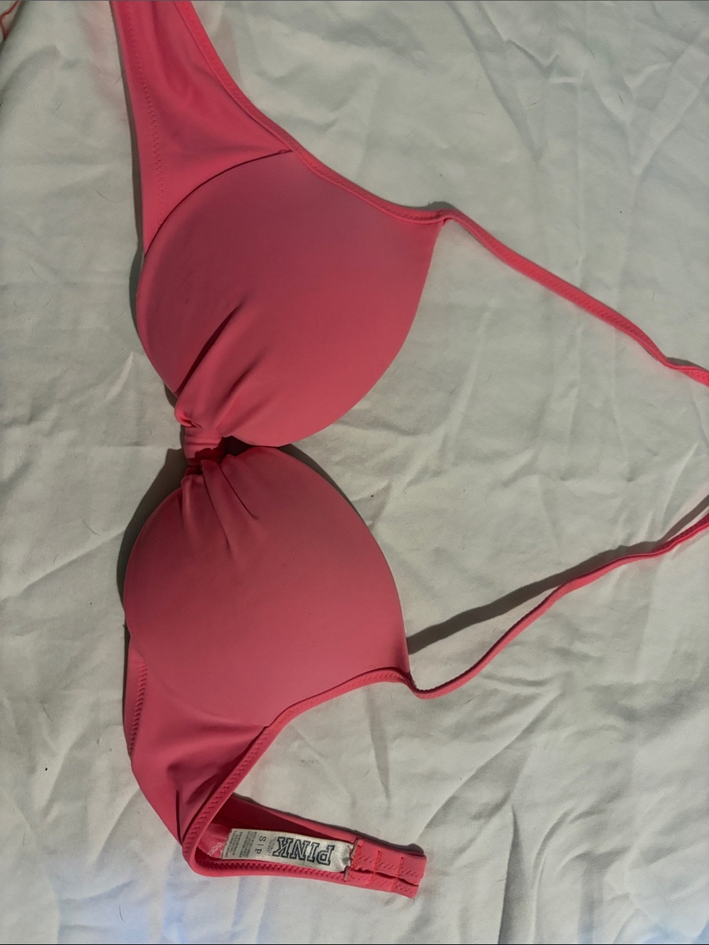 PINK Victoria's Secret Coral Pink Push-Up Bikini Top